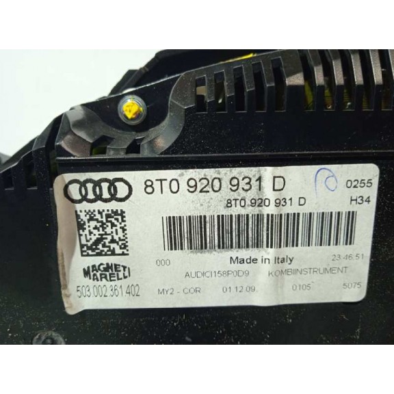Recambio de cuadro instrumentos para audi a5 sportback (8t) 2.7 tdi referencia OEM IAM 8T0920931D  