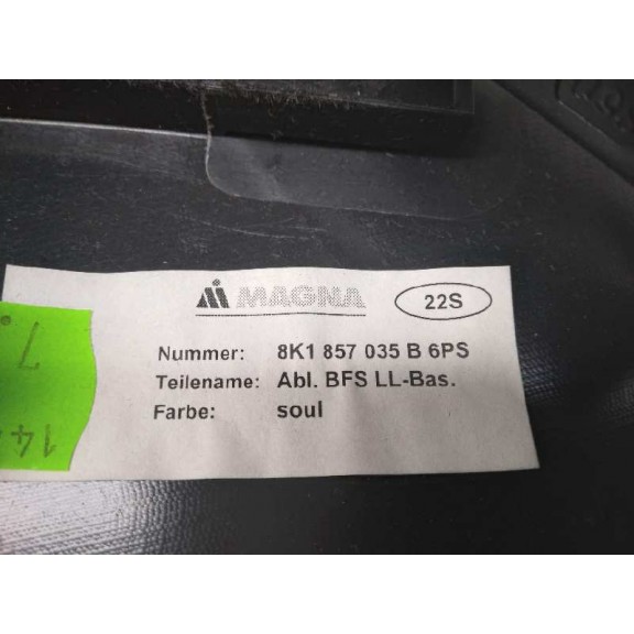 Recambio de guantera para audi a5 sportback (8t) 2.7 tdi referencia OEM IAM 8K1857035  