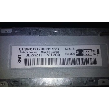 Recambio de sistema audio / radio cd para seat ibiza (6j5) reference referencia OEM IAM 6J0035153  