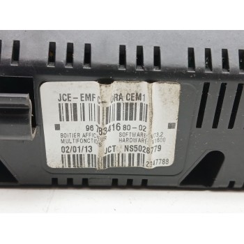 Recambio de display para peugeot 407 (6d_) 2.0 hdi 135 (6drhrh, 6drhre, 6drhrg, 6drhrj) referencia OEM IAM 9678341680  