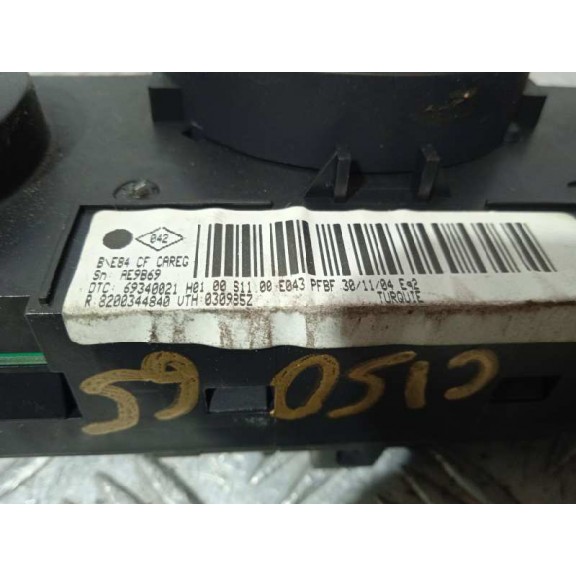 Recambio de mando climatizador para renault megane ii classic berlina 1.9 dci diesel referencia OEM IAM 8200344840  