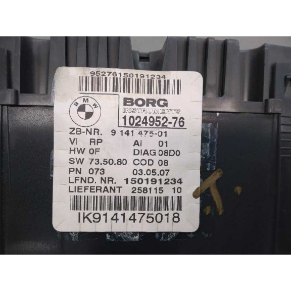 Recambio de cuadro instrumentos para bmw serie 1 berlina (e81/e87) 118d referencia OEM IAM 914147501 102495276 