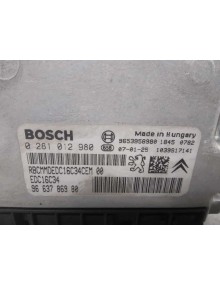 Recambio de centralita motor uce para citroën c4 grand picasso business referencia OEM IAM 9653958980 0281012980  2