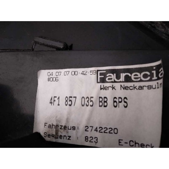 Recambio de guantera para audi a6 berlina (4f2) 2.0 tfsi referencia OEM IAM 4F1857035BB  