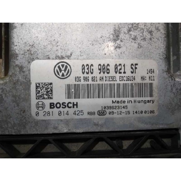 Recambio de centralita motor uce para seat leon (1p1) stylance / style referencia OEM IAM 03G906021SF 03G906021SF 0281014425