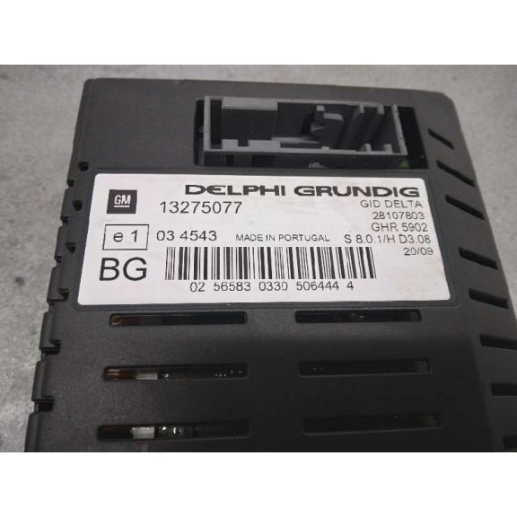 Recambio de display para opel astra h ber. edition referencia OEM IAM 13275077  