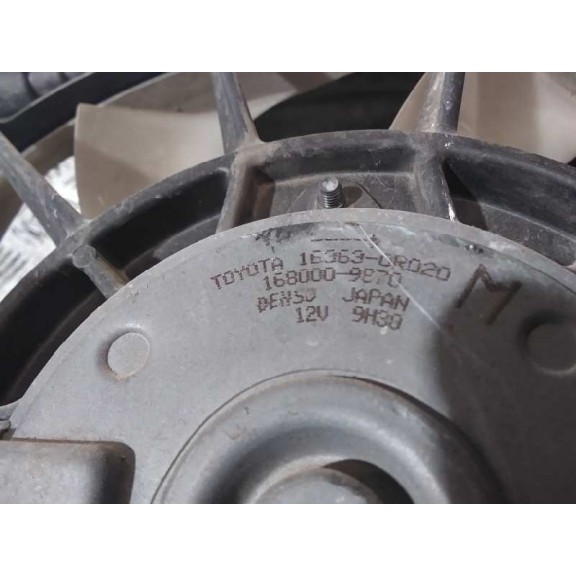Recambio de electroventilador para toyota auris luna referencia OEM IAM 1680008460 MARCA DENSO 
