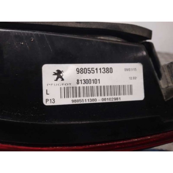 Recambio de piloto trasero izquierdo interior para peugeot 3008 allure referencia OEM IAM 9805511380 2º 