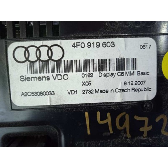 Recambio de display para audi a6 berlina (4f2) 2.0 tdi referencia OEM IAM 4F0919603 A2C53080033 