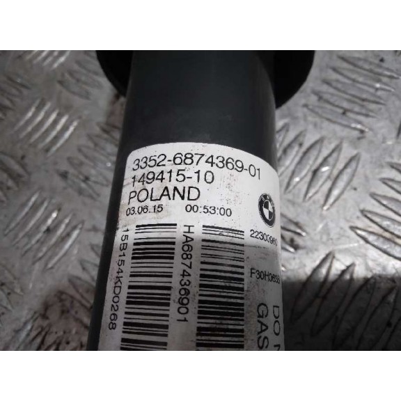 Recambio de amortiguador trasero derecho para bmw serie 3 lim. (f30) 320i referencia OEM IAM 33526874369  