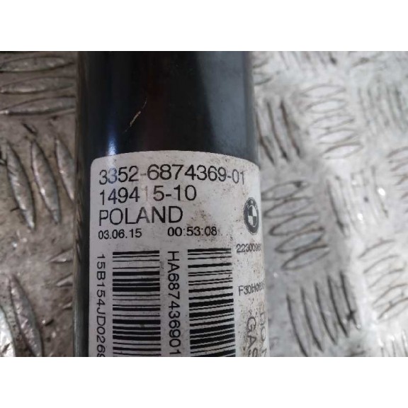 Recambio de amortiguador trasero izquierdo para bmw serie 3 lim. (f30) 320i referencia OEM IAM 33526874369  