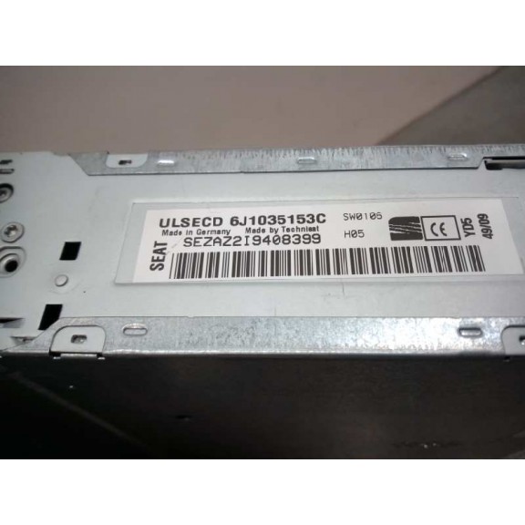 Recambio de sistema audio / radio cd para seat ibiza (6j5) reference referencia OEM IAM 6J1035153C  