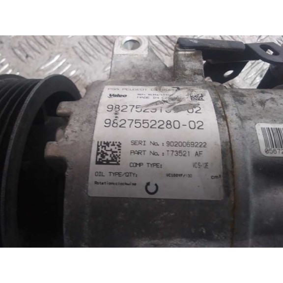 Recambio de compresor aire acondicionado para peugeot 3008 style referencia OEM IAM 9827552280  