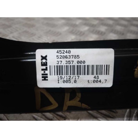 Recambio de elevalunas delantero derecho para opel combo d edition l1h1 referencia OEM IAM 52063785 6 PINES 