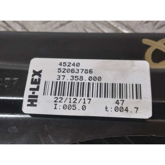 Recambio de elevalunas delantero izquierdo para opel combo d edition l1h1 referencia OEM IAM 52063786 6 PINES 