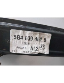 Recambio de elevalunas trasero derecho para volkswagen golf vii variant (bv5) advance bmt referencia OEM IAM 5Q4839462B 6 PINES  2