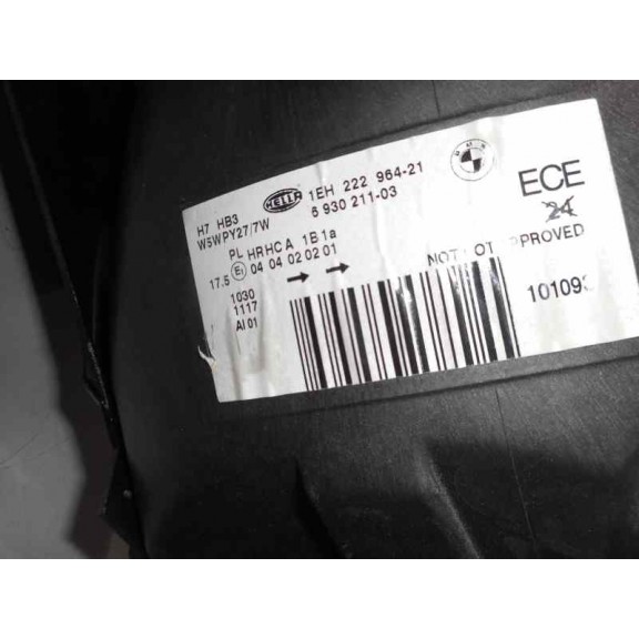 Recambio de faro izquierdo para bmw x5 (e53) referencia OEM IAM 693021103 NUEVO 
