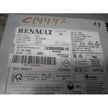 Recambio de sistema audio / radio cd para renault megane iv berlina 5p limited referencia OEM IAM 281158988R CAJA 