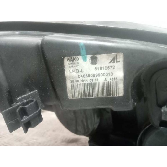Recambio de faro izquierdo para fiat doblo cargo 1.3 16v jtd cat referencia OEM IAM 51810672  
