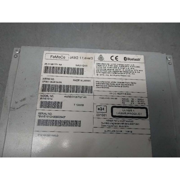 Recambio de sistema audio / radio cd para volvo s60 lim. kinetic referencia OEM IAM CF6N18C815HA CAJA 
