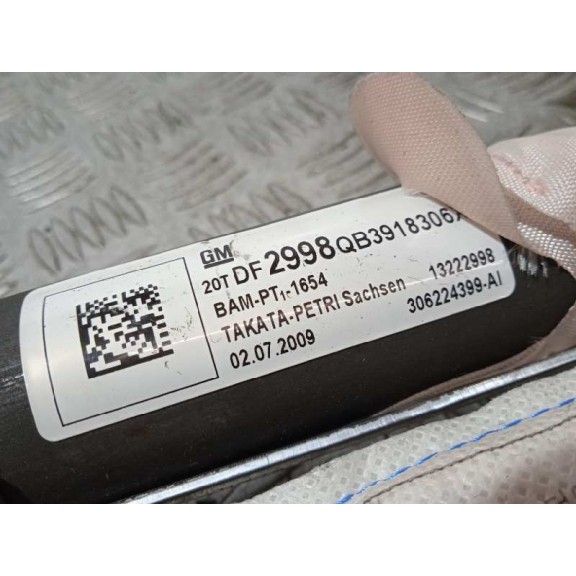 Recambio de airbag cortina delantero izquierdo para opel insignia berlina cosmo referencia OEM IAM 13222998  