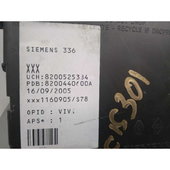 Recambio de centralita bsi para renault megane ii familiar 1.9 dci diesel referencia OEM IAM 8200525384 S118400150D 