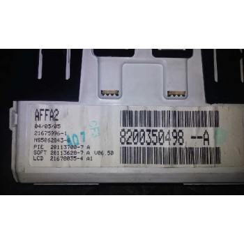 Recambio de display para renault megane ii berlina 5p confort expression referencia OEM IAM 8200350498A  