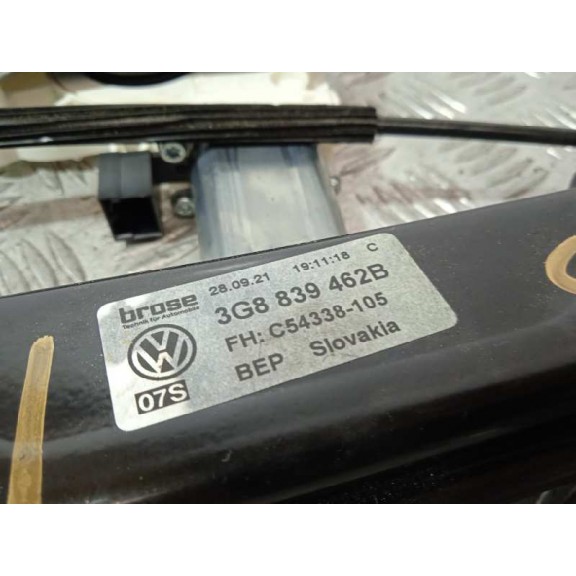 Recambio de elevalunas trasero derecho para volkswagen arteon (3h8) referencia OEM IAM 3G8839462B 4K0959801 2 PINS