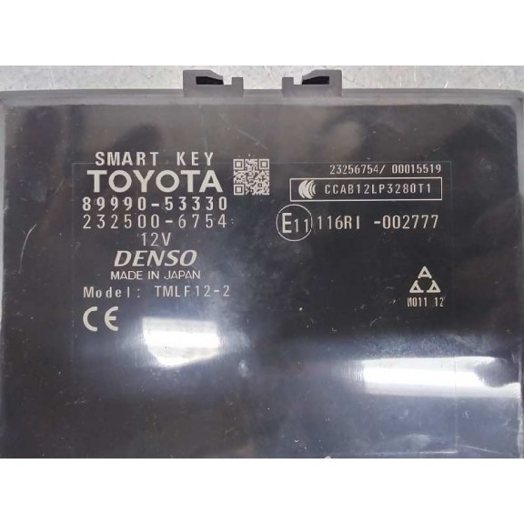 Recambio de modulo electronico para lexus is 300h referencia OEM IAM 8999053330  