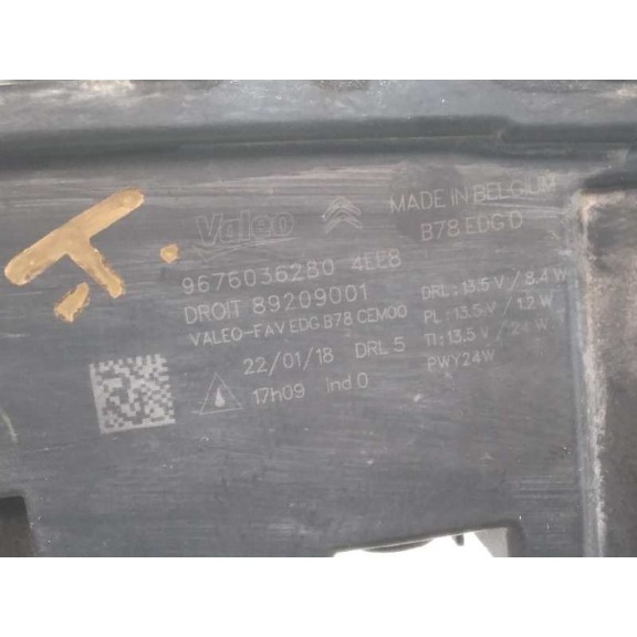 Recambio de piloto delantero derecho para citroën c4 picasso feel referencia OEM IAM 9676036280 89209001 