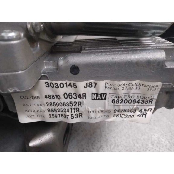 Recambio de columna direccion para renault captur zen referencia OEM IAM 488100634R  