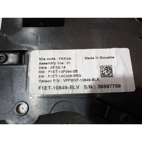 Recambio de cuadro instrumentos para ford focus lim. business referencia OEM IAM F1ET10849BLV  