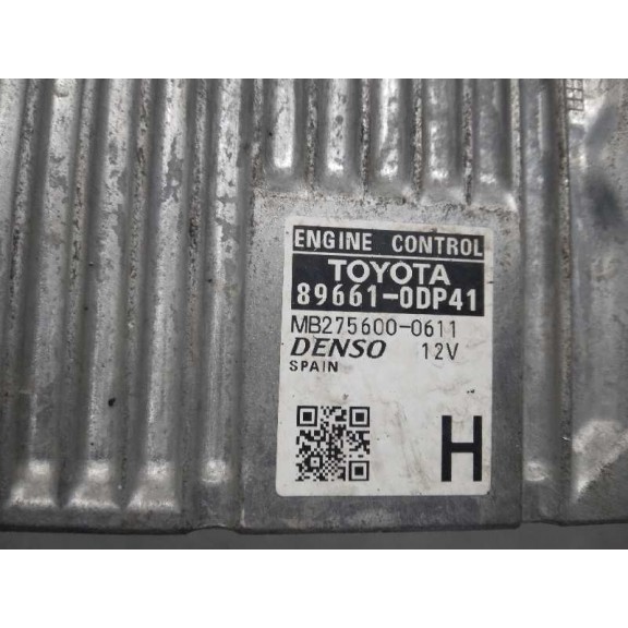 Recambio de centralita motor uce para toyota yaris active referencia OEM IAM 896610DP41 2756000611 MB2756000611