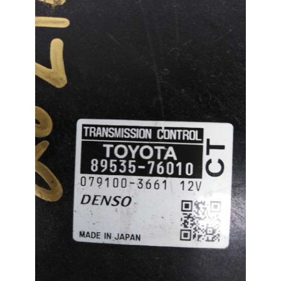 Recambio de centralita cambio automatico para lexus ct 200h referencia OEM IAM 8953576010 0791003661 