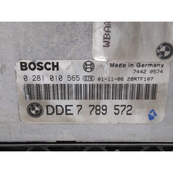 Recambio de centralita motor uce para bmw serie 3 berlina (e46) 320d referencia OEM IAM 7789572 0281010565 