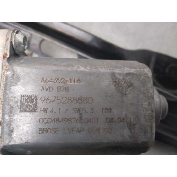 Recambio de elevalunas delantero derecho para citroën c4 picasso 1.6 e-hdi fap referencia OEM IAM 9675024660 5 CABLES 9675288880