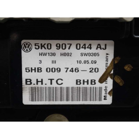 Recambio de mando climatizador para volkswagen golf vi (5k1) 2.0 tdi referencia OEM IAM 5K0907044AJ  