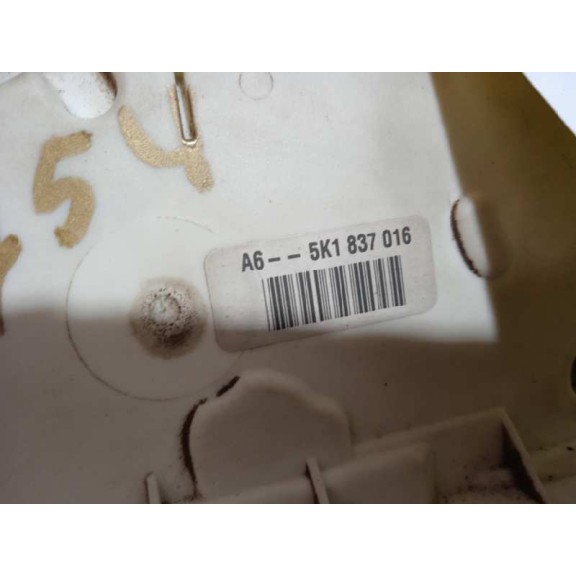 Recambio de cerradura puerta delantera derecha para volkswagen golf vi (5k1) 2.0 tdi referencia OEM IAM 5K1837016  7 PINS