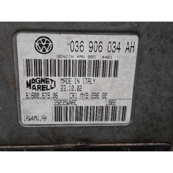 Recambio de centralita motor uce para seat ibiza (6l1) stella referencia OEM IAM 036906034AH  