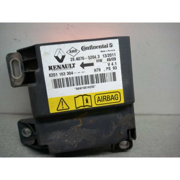 Recambio de kit airbag para dacia duster ambiance 4x2 referencia OEM IAM 8201163304  