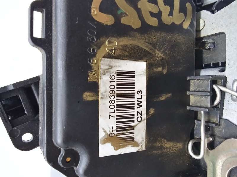 Recambio de cerradura puerta trasera derecha para skoda octavia berlina (1z3) active referencia OEM IAM 7L0839016 7 PIN 