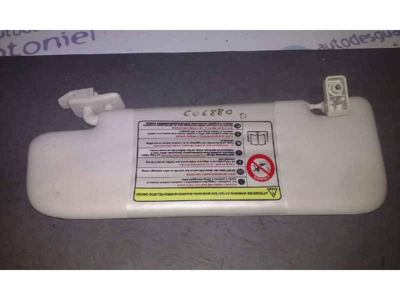 Recambio de parasol derecho para fiat nuova 500 (150) blackjack referencia OEM IAM 0735452613  