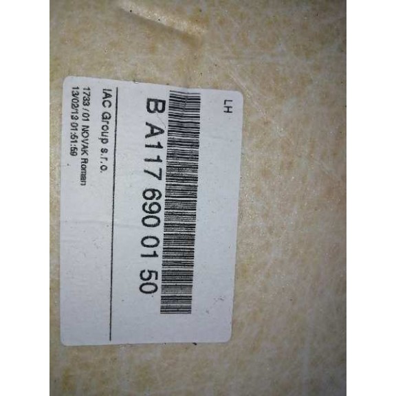 Recambio de techo interior para mercedes-benz clase cla (w117) cla 220 cdi (117.303) referencia OEM IAM A1176900150 PARA TECHO E