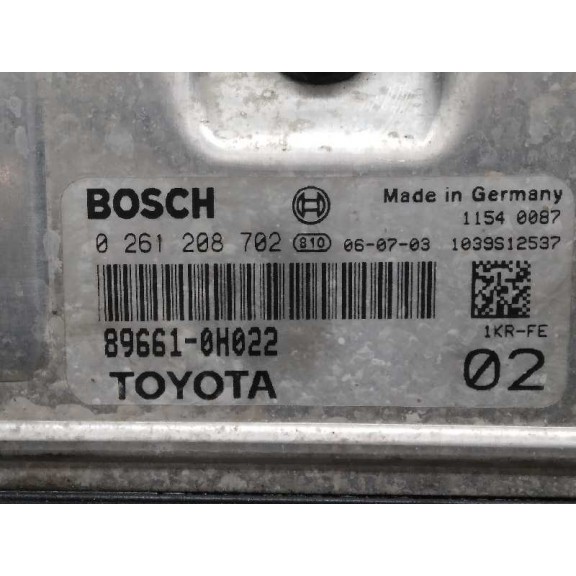 Recambio de centralita motor uce para citroën c1 sx referencia OEM IAM 896610H022 0261208702 