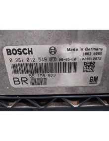 Recambio de centralita motor uce para opel zafira b cosmo referencia OEM IAM 55198922 0281012549  2