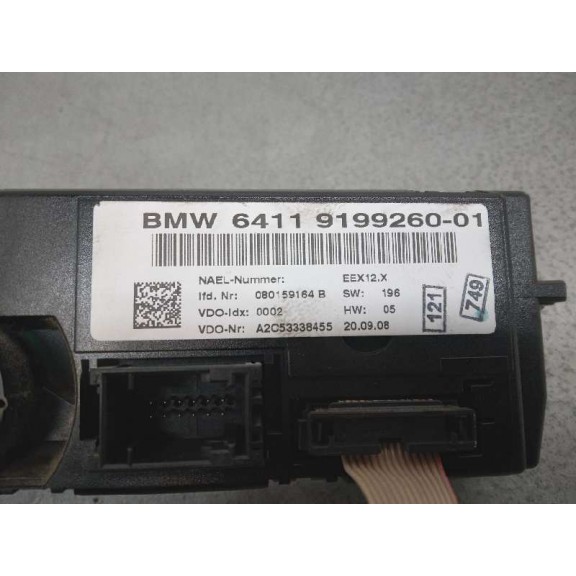 Recambio de mando climatizador para bmw serie 1 berlina (e81/e87) 118d referencia OEM IAM 6411919926001  