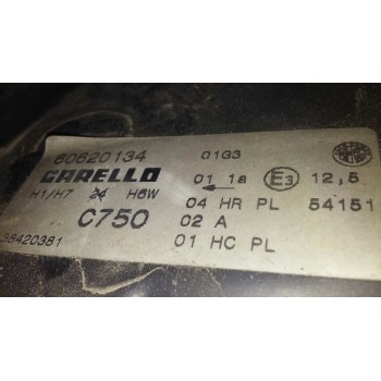 Recambio de faro derecho para alfa romeo 156 (116) 1.9 jtd progression referencia OEM IAM 60620134  