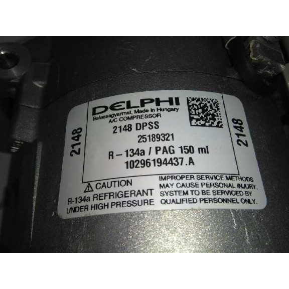 Recambio de compresor aire acondicionado para opel astra h ber. 1.7 16v cdti referencia OEM IAM 13124751 NUEVO 93190259
