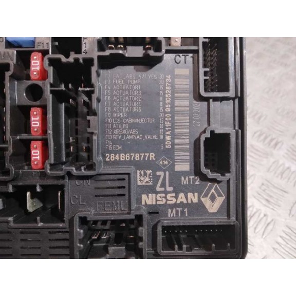 Recambio de caja reles / fusibles para renault captur ii intens referencia OEM IAM 284B67877R  