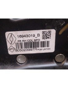 Recambio de cerradura puerta delantera derecha para renault megane iv berlina 5p 1.3 tce referencia OEM IAM 16943019B 4 PINES 80 2